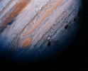 HST image, comet crash on Jupiter